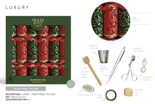 Christmas Crackers - Luxury Red