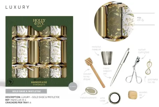 Christmas Crackers - Luxury Gold